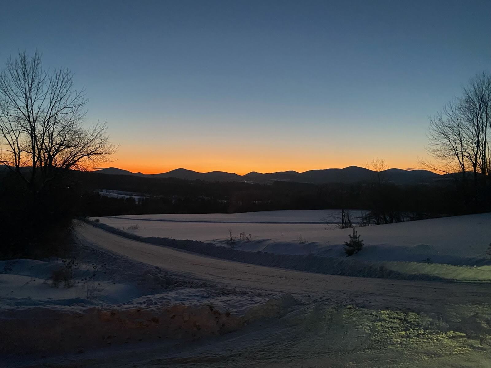 Sunset at Spruce Mountain Inn